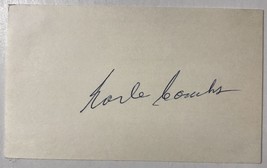 Earle Combs (d. 1976) Autographed Signed Vintage 3x5 Index Card - $99.99