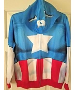 Disney Store Captain America Hoodie Jacket for Kids Sz 6,  10/12,  14/16 - £23.64 GBP