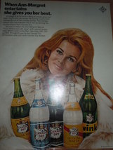 Ann Margret for Canada Dry Ginger Ale Print Magazine Ad 1969   - $25.99