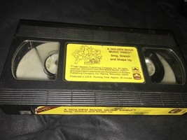 D&#39;Oro Libro Video Sing, Elasticizzato &amp; Forma Up Animato VHS Rare Oop Htf - £13.17 GBP