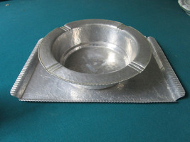 ALUMINUM BOWL AND TRAY  HAMMERED BY FD - $2,013.20 MXN