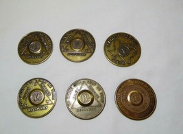 Recovery Coins Lot of 6 VII, IX, VI, V Texas, V, 18 month brass - £15.43 GBP