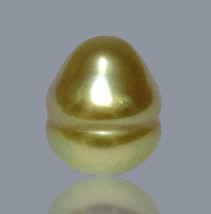 Baroque 10.5 x 12.3mm 10.5 Carats Deep Gold Philippines South Sea Loose Pearl - $57.22