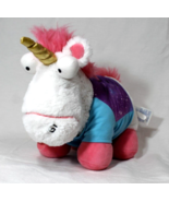 Build A Bear Fluffy The Unicorn Plush Minions Despicable Me 3 Pink White Shirt - $18.46