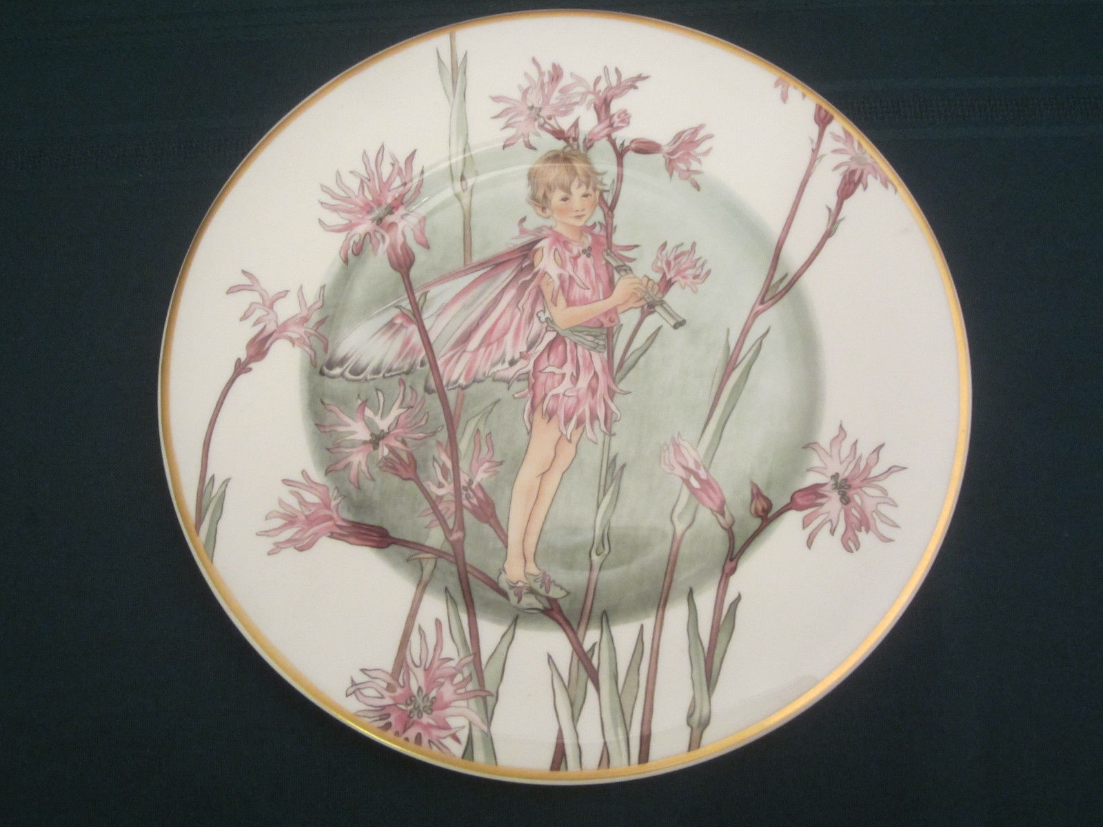 RAGGED ROBIN Cicely Mary Barker PLATE - FAIRIES OF THE FIELDS AND FLOWERS Rare - $28.00
