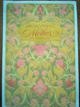  Hallmark Especially For You Mother God Created Love Felt Embossed Card Used1964 - $2.99