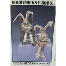 Bobbysocks and Bows Sewing Pattern Primitive Muslin Rag Dolls Folk Art - £4.94 GBP