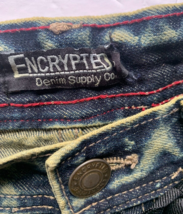 Encrypted Men&#39;s Jeans Size 30 / 30 Slim Skinny Blue Acid Wash Faded - £19.78 GBP