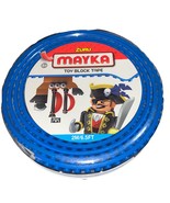 Zuru Mayka Toy Blue Block Tape 2M/6.5 FT  4 Row Pegs Lego Compatible Bra... - $27.12 CAD