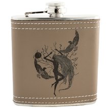 6oz Whispering Winds Leather Flask KLB L1 - $21.55