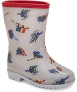 Carter&#39;s Boy&#39;s Prime Rain Boot little kid size 12 grey with hockey print... - $37.99
