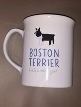 Fringe Studio Boston Terrier Puppy Dog Ceramic Coffee Tea Mug Cup 4.25” ... - $13.87