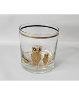 Vintage Culver 22k Gold Owls Lowball Rock Glass Old Fashion Whiskey Sing... - $18.76