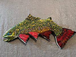 &quot; Spring Brook Trout, Left Face, 13 Inches X 1/4,#55, Ready To Ship - $52.47