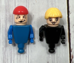 Knex Hometown Carnival Replacement People Figures Riders Black Blue Lot of 2 - $7.99