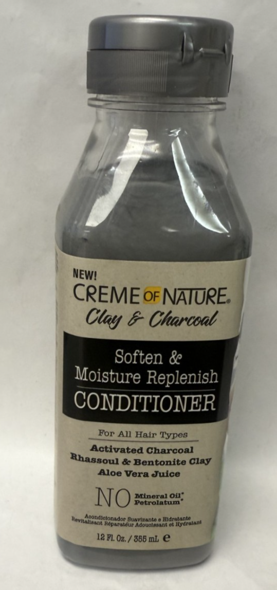 Creme Of Nature Clay &amp; Charcoal Soften &amp; Moisture Replenish Conditioner ... - $14.95