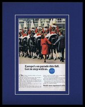1965 Pan Am Airlines / Europe Framed 11x14 ORIGINAL Vintage Advertisement - $44.54