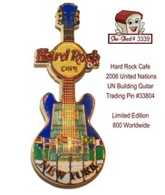 Hard Rock Cafe 2006 United Nations UN Building Guitar Trading Pin 33804 - $19.95