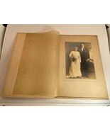 Antique Vintage Cabinet Card Photograph Wedding Portrait Victorian Gothi... - £15.62 GBP