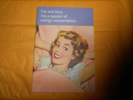 Notebook (new) I&#39;M NOT LAZY. I&#39;M A MASTER OF ENERGY CONSERVATION. - $10.89