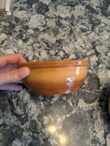 Vtg USA stoneware Eve-N-Bake Oven-ware Watt glazed Bowl 6.5&quot;W x 3&quot; D - $282.69 MXN