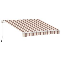 Outsunny 13&#39;x8&#39; Retractable Patio Awning UV/Water-Resistant Red Stripes - $384.77 CAD