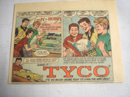 1965 Color Ad Tyco HO Electric Trains and Road Racing Sets - $7.99