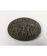 Dodge City Days 2001 Belt Buckle Brass Limited Edition Midwest Trophy MFG - $29.99