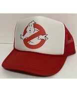 Vintage Ghostbusters Movie Trucker Hat  snapback Unworn Red Cap Party Ha... - $21.89 CAD