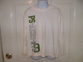 P.S. Aeropostale Cream  Long Sleeve T-shirt Size 4 Boy&#39;s EUC - $13.14