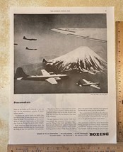 Vintage Print Ad Boeing B-29 Finish the Fight With War Bonds 1940s 13.5&quot; x 10.5&quot; - £11.74 GBP