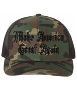 Trump 2024 Hat Gothic Dark MAGA Richardson 112P Green Camo Adjustable Ha... - $26.72