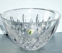 Waterford LISMORE Master Craft 8&quot; Crystal Bowl Deep Sided Ireland 1050187 New - £175.82 GBP