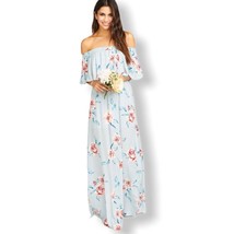 Show Me Your Mumu Hacienda Maxi Dress Floral Blue Size Small New - £63.56 GBP