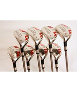 LEFT HANDED STEEL SHAFTS LH RESCUE LEFTY HYBRIDS 3-9 FREE PW SET JUMBO G... - $8,998.72 MXN
