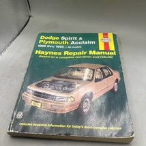 Haynes Dodge Spirit &amp; Plymouth Acclaim 1989 Thru 1995 Repair Manual  NOS - $12.86
