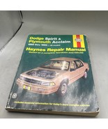 Haynes Dodge Spirit &amp; Plymouth Acclaim 1989 Thru 1995 Repair Manual  NOS - $236.76 MXN
