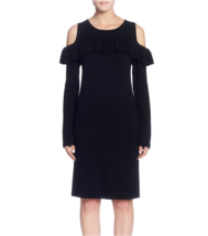 New Catherine Malandrino Black Cold Shoulder Sweater Dress Size L Xl $129 - £38.15 GBP