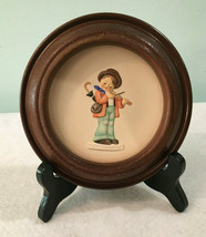 Hummel Little Music Makers 1983 First Edition Hum 744 Plate With Wood Display - $34.99