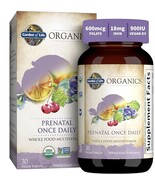 Garden of Life Organics Prenatal Vitamin: Folate for Energy &amp; Healthy Fe... - $19.50