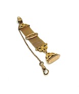 Antique Gold Filled Signed S.B.C. Co. Vest Clip Dangle Seal Wax Fob Watc... - $2,069.84 MXN