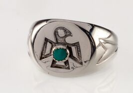 Bell Trading Sterling Silver Eagle Turquoise Ring Size 5.75 - €109,38 EUR