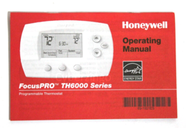 Honeywell FocusPro TH6000 Series Owner Instruction Manual - $6.98