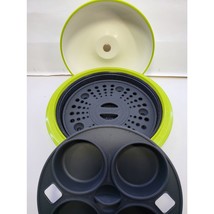 Range-Mate Microwave Cooker with Muffin Pan &amp; Steamer Insert - GREEN Mul... - $32.73