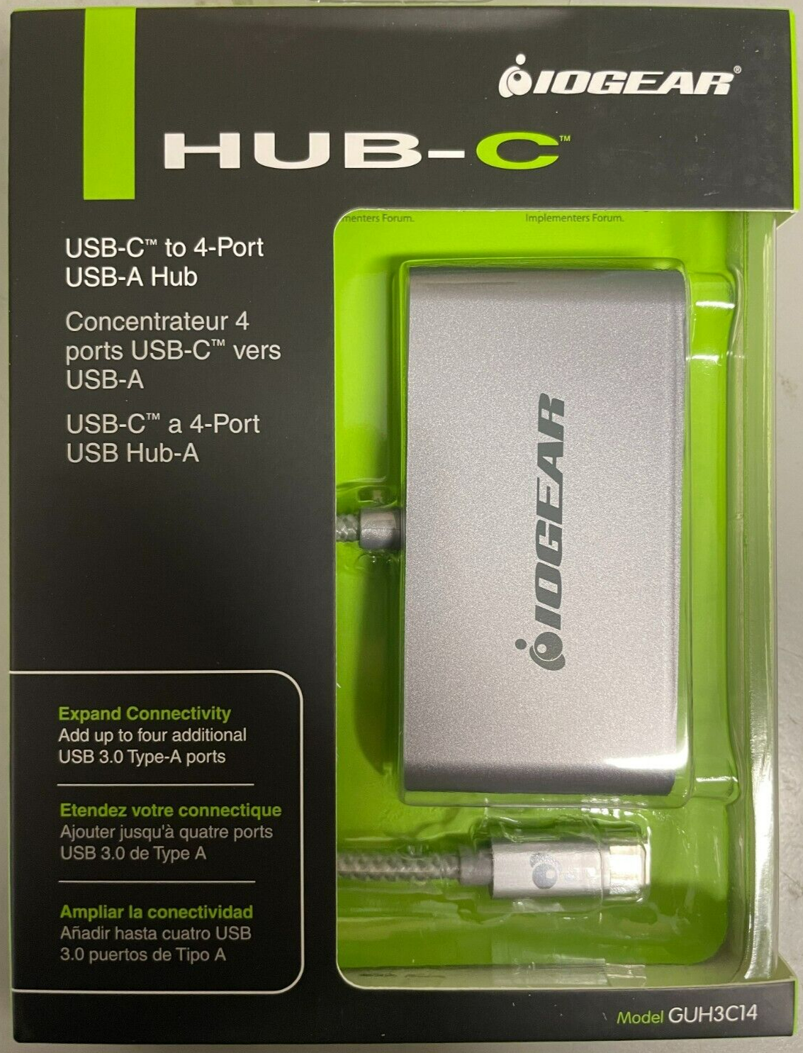 IOGEAR - GUH3C14 - HUB-C - USB-C to 4-port USB-A Hub - $25.95