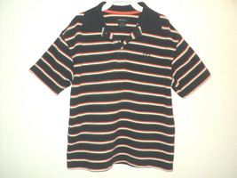 Izod Boy&#39;s Size S (8) Polo Shirt Short Sleeves Striped Navy, Green, Rust... - $10.19