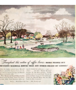 1947 Maxwell House Coffee Advertisement American Pastoral Scene Art DWJJ20 - $559.56 MXN