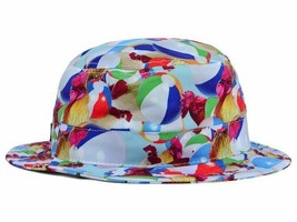 DC Shoes Liddy Bucket Beach Ball &amp; Rooster Bucket Style Cap Hat  L XL - £14.42 GBP