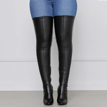 Women High Knee Boots Sexy Black Thigh High Boot Female Pointed Toe Zipper Boots - $95.37