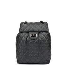 Casual Backpack Anna Luchini SS22-AL-2165-NERO Black 22 x 32 x 11 cm (S0370242) - £147.01 GBP